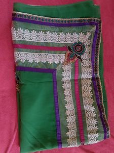Chiffon Fabric And Net Ki Sundar Sadi