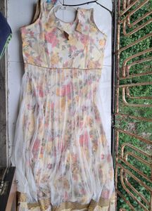 Floral Embellished Anarkali Salwar Kameez