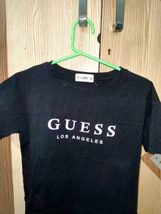 Guess Black Graphic Tee