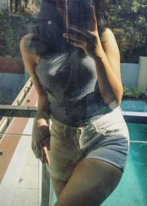Halter Neck Stripes Crop Top