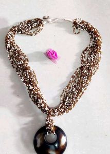 Beaded Pendant Necklace
