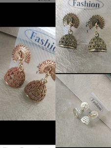 Peacock Jhumka Earrings