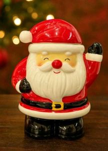 Christmas Santa Ceramic Cookie Jar