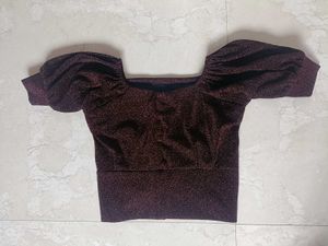 Burgundy Sparkle Top