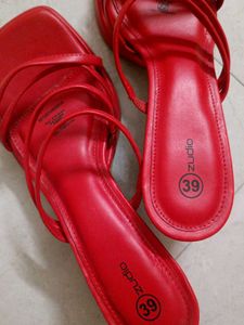 Red Zudio Heels