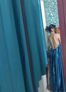 Elegant Blue Gown Dress