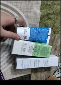 Combo Of 3 Facewash Moisturizer Sunscreen New Seal