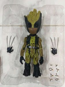 Baby Groot Cos Wolverine Action Figure Claws