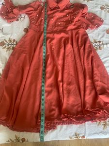 Skater Dress With Cold Shoulder