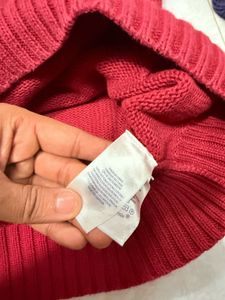 Ralph Lauren Red &amp; Navy Quarter Zip Sweater