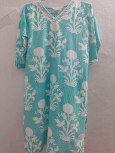 Elegant Floral Print Kurta