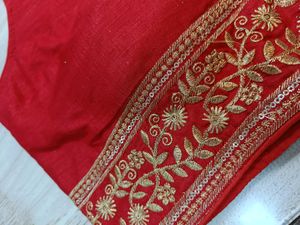 Embroidered Red Blouse