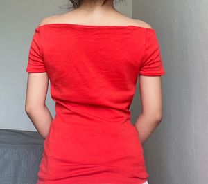 Red Off-the-Shoulder Top