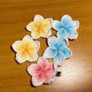 Crochet Flower Hair Clip