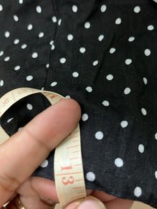 Black Polka Dot Top