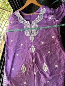 Lavender Embroidered 3XL suit set