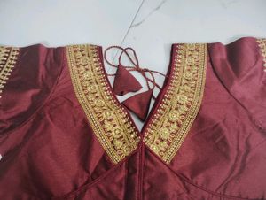 Deep Red Designer Blouse