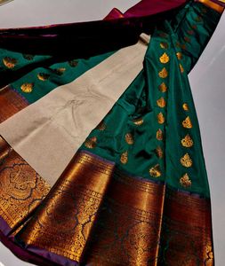 Banarasi Green Silk Saree