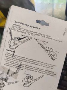 Laser Scissors For Accurate Cutting New Pack ✂️✂️✂