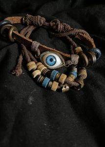 Boho Eye Leather Bracelet