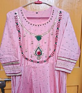Pink Anarkali Suit Set