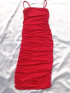 Brand New (Urbanic) Red ♥️ 🍒 Ruched Dress