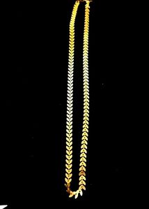 Gold Leaf Chain Necklace