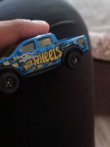 Blue Checkered Hot Wheels Car