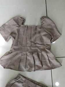 Cute Brown Coord Set