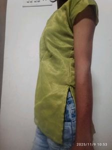 Green Embellished Top