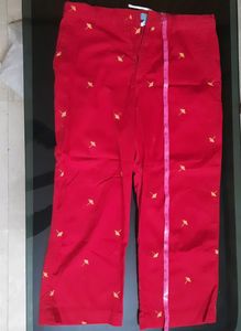 Red Causal Pant
