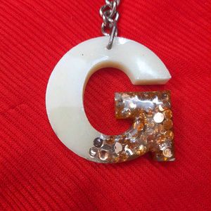 G Initial Keychain