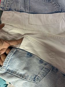 White Two Shaded Jeans