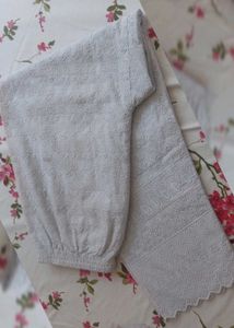 White Chikankari Narrow Plazzo Pants