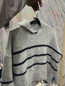 Striped Grey Sweater
