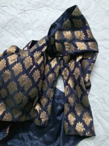 Ethnic Brocade Saree Blouse