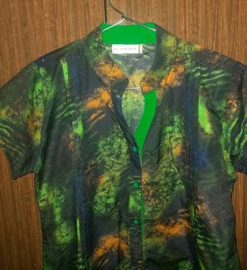 Green Tie-die T-shirt