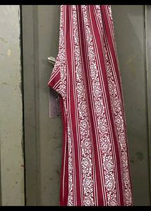 Elegant Maroon & White plazo