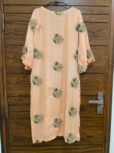 Peach Kurta And Pants