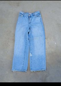 Wide Leg Denim Jeans