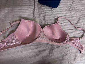 Zudio Pink Lace Bra- Back Closure- Used Once
