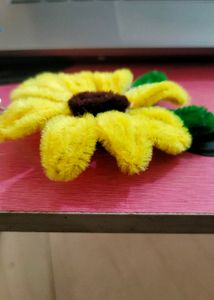 Handmade Sunflower Keychain