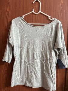 Graphic Print 3/4 Sleeve Tee