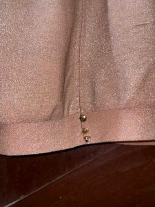 Peach Puff Sleeve Top