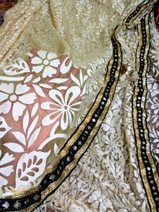 Elegant Embroidered Sari