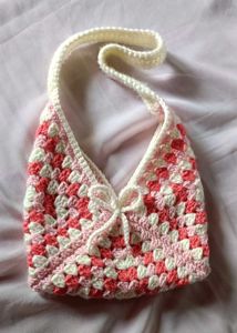 Crochet Granny Square Bag 🎀