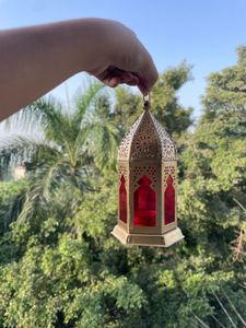 Decorative Red Glass Lantern