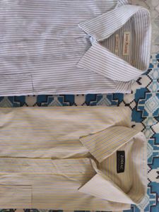 2 Branded Men Shirts 42 Inch, John Players, Zodiac