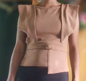 Belted Brown Top