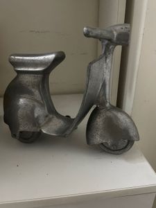 Vintage Metal Scooter Sculpture